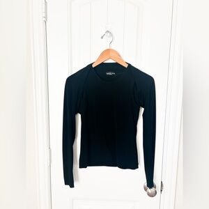 Daniela Corte Black Long Sleeve Top Size XS